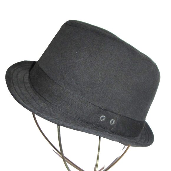 Converse One Star Black Trilby Fedora Cotton Hat One Size Unisex - Picture 1 of 9